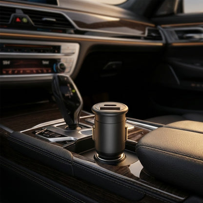 Carregador Auto Blueo, 35W, 3A, 1 x USB-A - 1 x USB-C, Cinzento