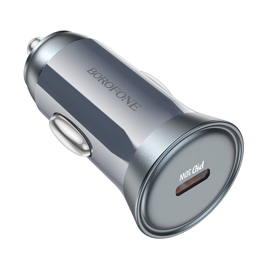 Carregador de isqueiro Borofone BZ26 Searcher, 30W, 3A, 1 x USB-C, cinzento 