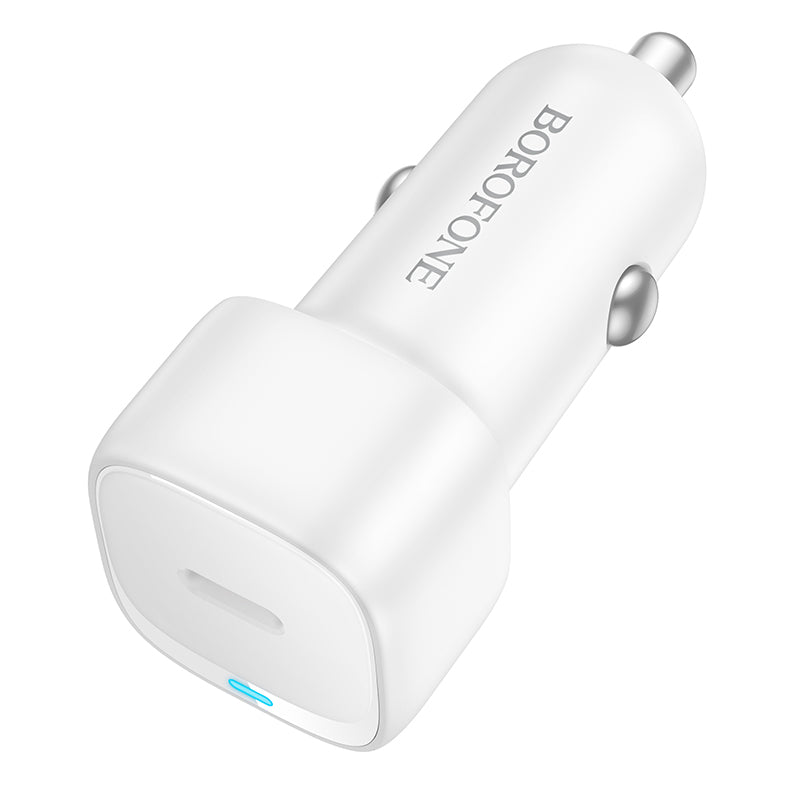 Carregador Auto Borofone BZ34A Cloud, 20W, 3A, 1 x USB-C, Branco