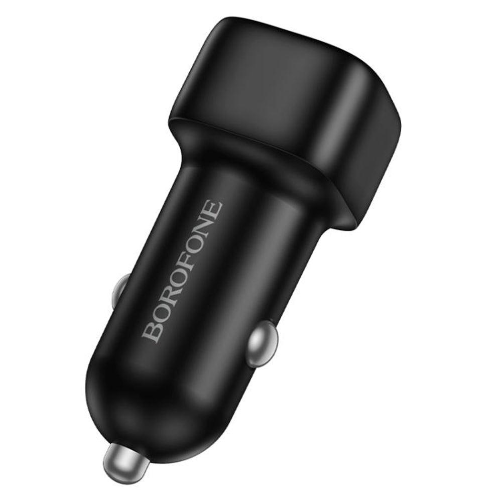 Carregador Auto Borofone BZ34B Cloud, 38W, 3A, 1 x USB-A - 1 x USB-C, Preto
