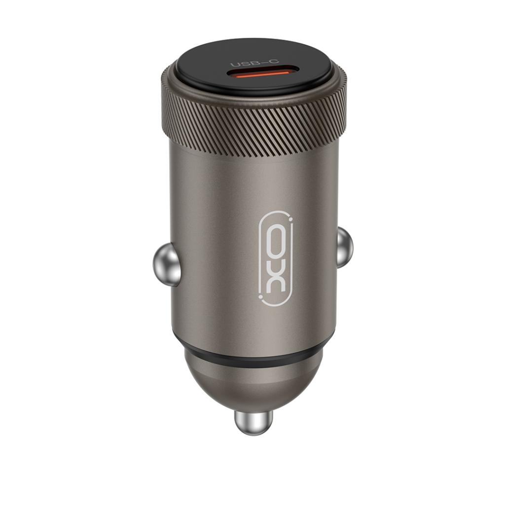 Carregador Automóvel Com Cabo USB-C XO Design CC70, 30W, 3A, 1 x USB-C, Preto