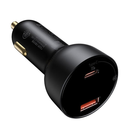 Carregador Automóvel com Cabo USB-C Baseus Superme, 100W, 5A, 1 x USB-A - 1 x USB-C, Preto TZCCZX-01