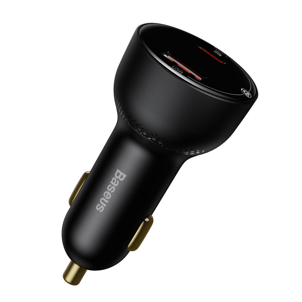Carregador Automóvel com Cabo USB-C Baseus Superme, 100W, 5A, 1 x USB-A - 1 x USB-C, Preto TZCCZX-01