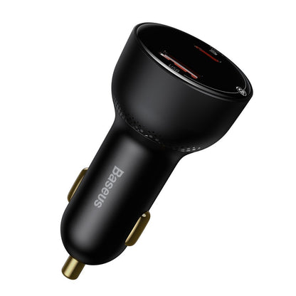 Carregador Automóvel com Cabo USB-C Baseus Superme, 100W, 5A, 1 x USB-A - 1 x USB-C, Preto TZCCZX-01
