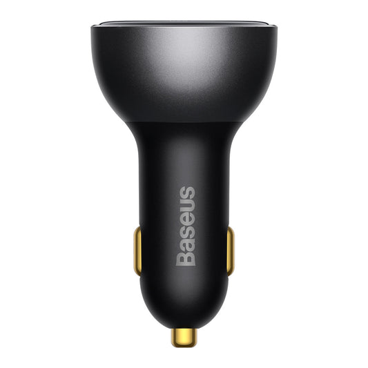 Carregador de Carro com Cabo USB-C Baseus, 140W, 5A, 1 x USB-A - 1 x USB-C, Preto CGZX070001
