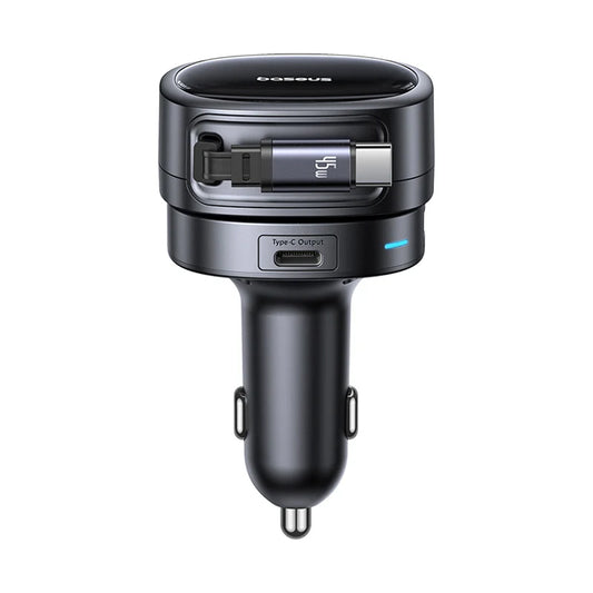 Carregador Auto com Cabo USB-C Baseus PrimeTrip VR1, 60W, 3A, 1 x USB-A - 1 x USB-C, Preto C00069001121-00