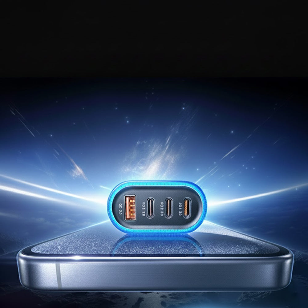 Carregador Auto com Cabo USB-C Lisen, 101W, 3.25A, 1 x USB-A - 3 x USB-C, Preto YL0223120021