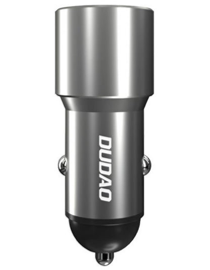 Carregador Automóvel Dudao R4PQ NM, 22.5W, 3A, 1 x USB-A - 1 x USB-C, Cinzento