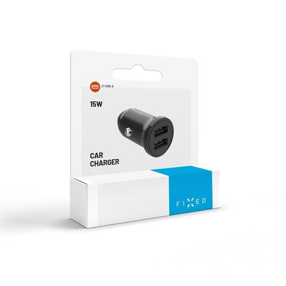 Carregador Auto Fixed, 15.5W, 3A, 2 x USB-A, Preto