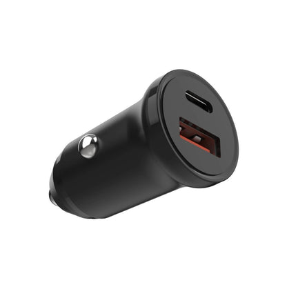 Carregador Auto Fixed, 20W, 3A, 1 x USB-A - 1 x USB-C, Preto