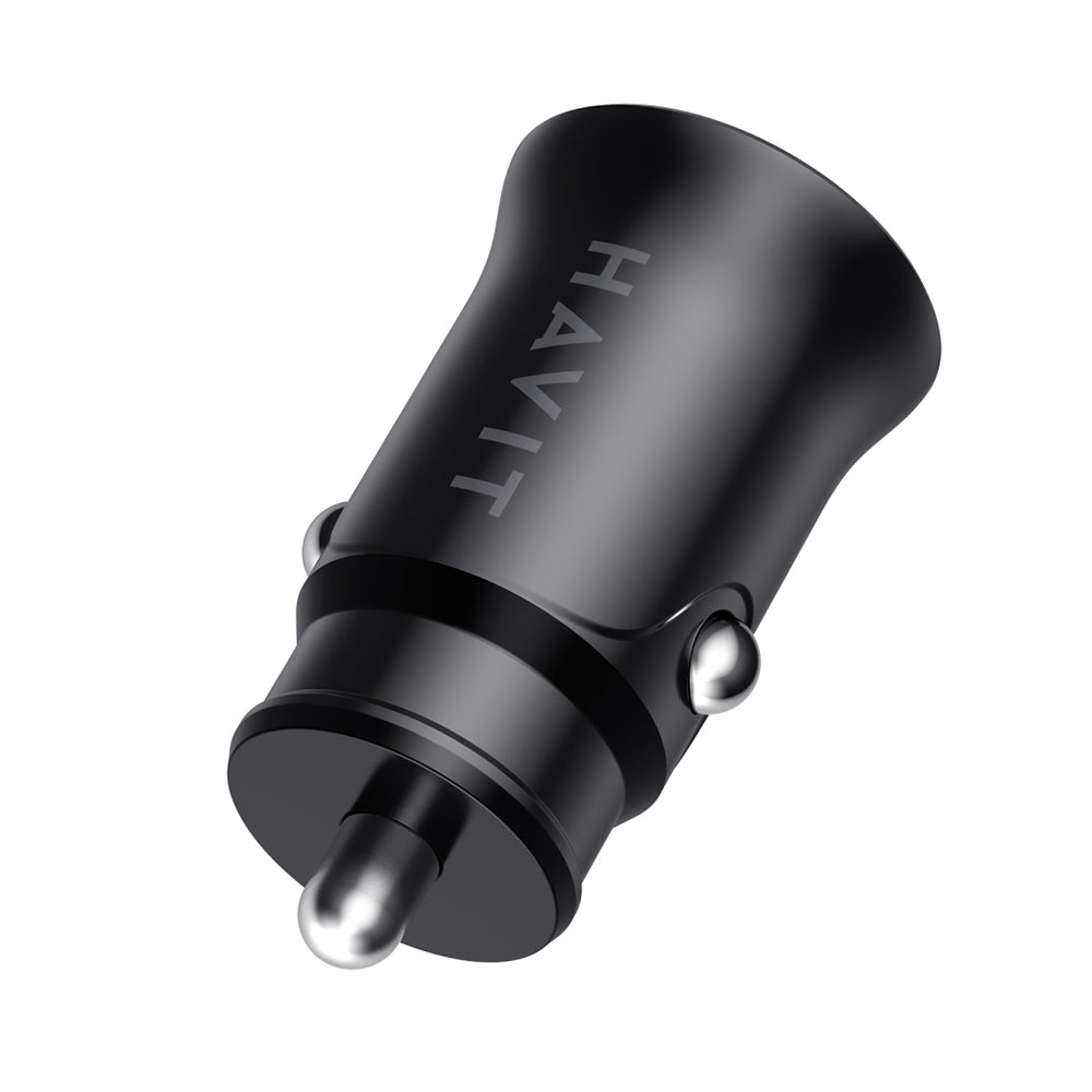 Carregador Auto HAVIT CC2022, 20W, 3A, 1 x USB-A - 1 x USB-C, Preto