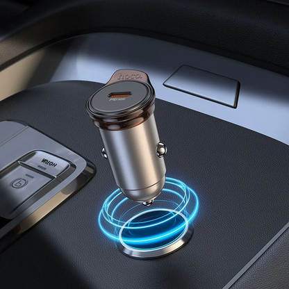 Carregador Auto HOCO NZ16, 30W, 3A, 1 x USB-C, Cinzento