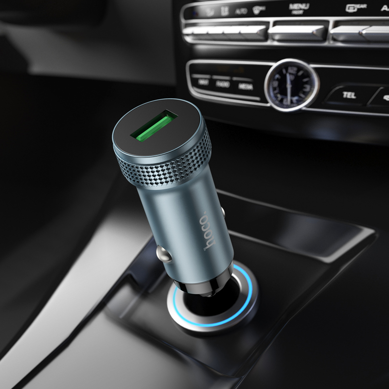 Carregador Automóvel HOCO Z49A, 18W, 3A, 1 x USB-A, Preto