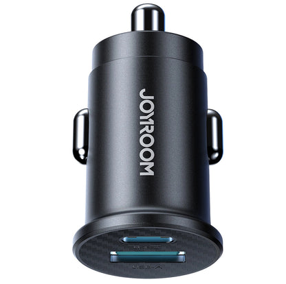 Carregador Automóvel Joyroom JR-CCN16 Mini, 12W, 2.4A, 1 x USB-A - 1 x USB-C, Preto