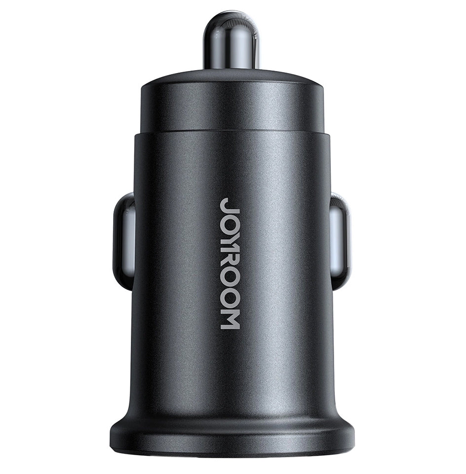Carregador Automóvel Joyroom JR-CCN16 Mini, 12W, 2.4A, 1 x USB-A - 1 x USB-C, Preto