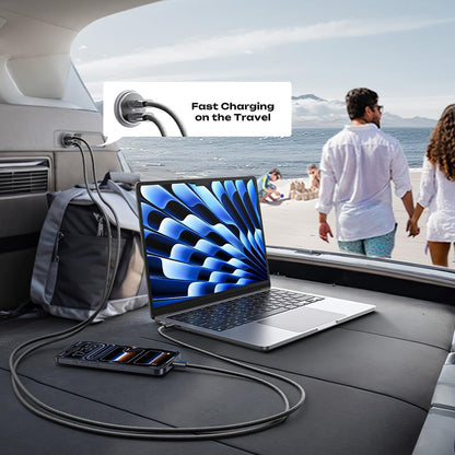 Carregador Auto Lisen, 45W, 3A, 2 x USB-C, Preto YL0223080007