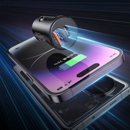 Carregador Auto McDodo CC-2320 Cool, 33W, 3A, 1 x USB-A - 1 x USB-C, Preto