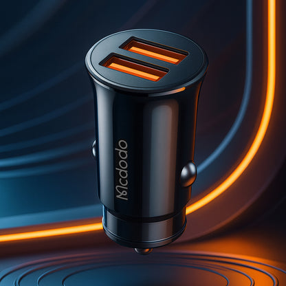 Carregador Auto McDodo CC-6602, 12W, 2.4A, 2 x USB-A, Preto