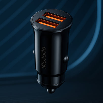 Carregador Auto McDodo CC-6602, 12W, 2.4A, 2 x USB-A, Preto