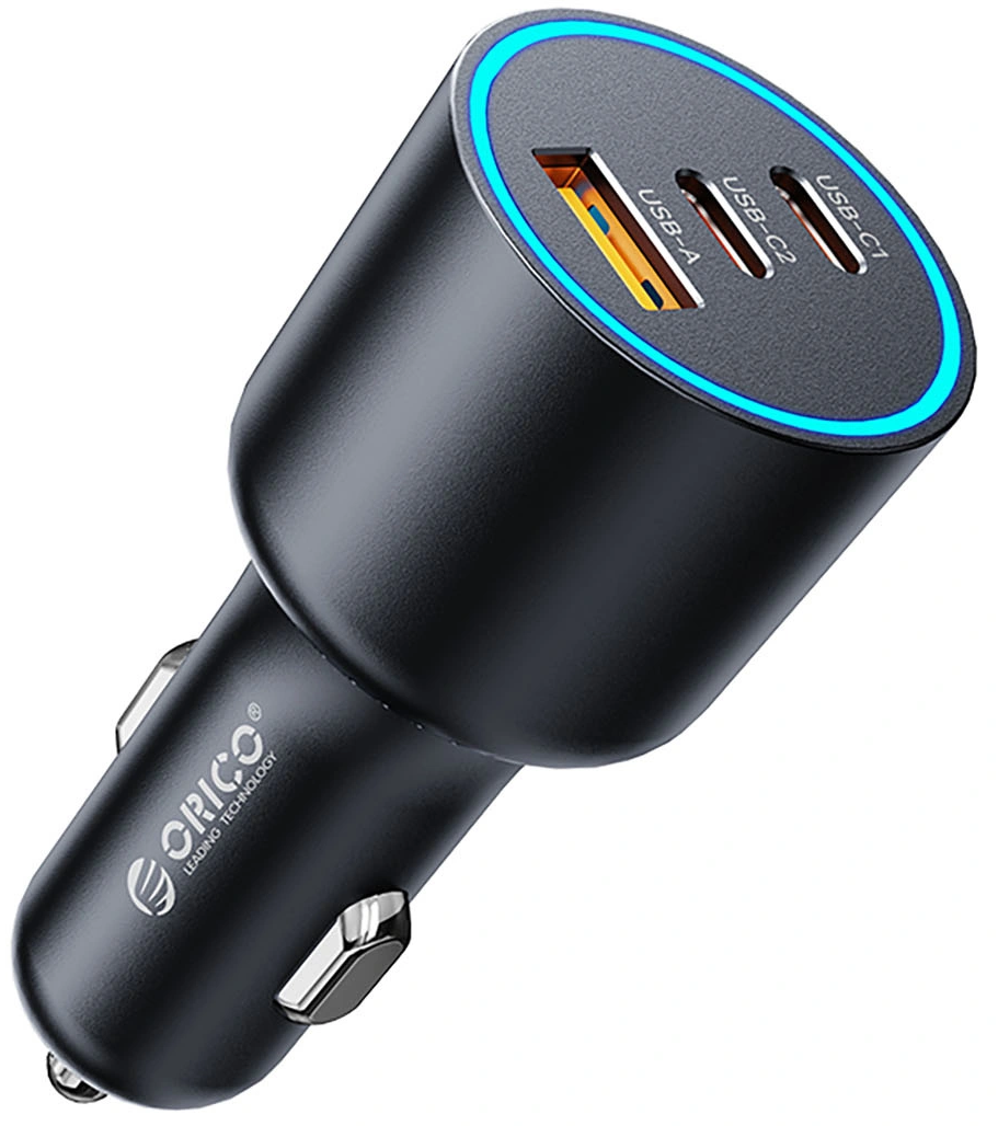 Carregador Automóvel Orico HyperDrive, 165W, 5A, 1 x USB-A - 2 x USB-C, Preto