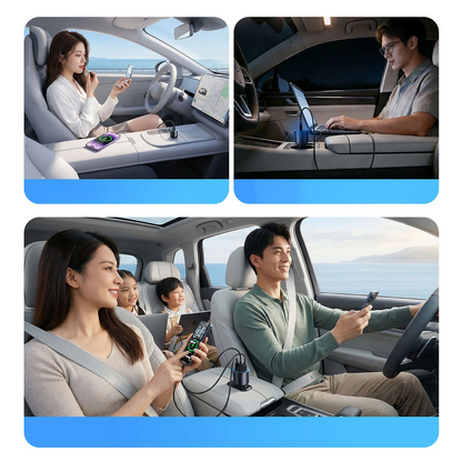 Carregador Automóvel Orico HyperDrive, 165W, 5A, 1 x USB-A - 2 x USB-C, Preto