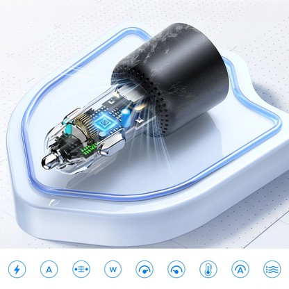 Carregador Automóvel Orico HyperDrive, 165W, 5A, 1 x USB-A - 2 x USB-C, Preto