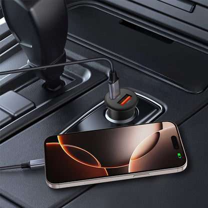 Carregador Auto Tech-Protect CC02, 35W, 3A, 1 x USB-A - 1 x USB-C, Preto