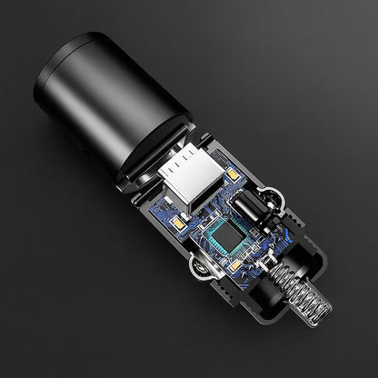 Carregador Auto Techsuit C5 NanoVolt, 30W, 3A, 1 x USB-C, Preto