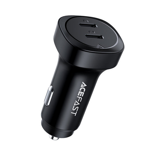 Carregador Auto Acefast B2, 72W, 3A, 2 x USB-C, Preto