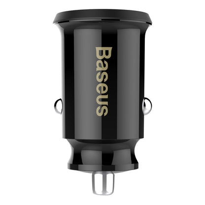 Carregador de isqueiro Baseus Grain, 10 W, 2,4 A, 2 x USB-A, preto CCALL-ML01