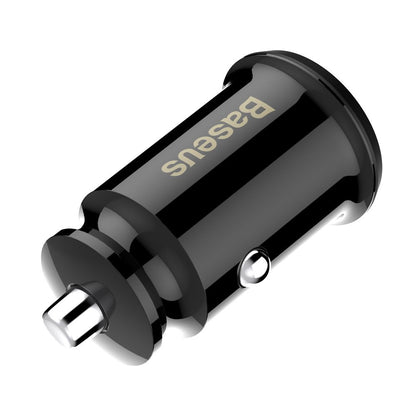 Carregador de isqueiro Baseus Grain, 10 W, 2,4 A, 2 x USB-A, preto CCALL-ML01