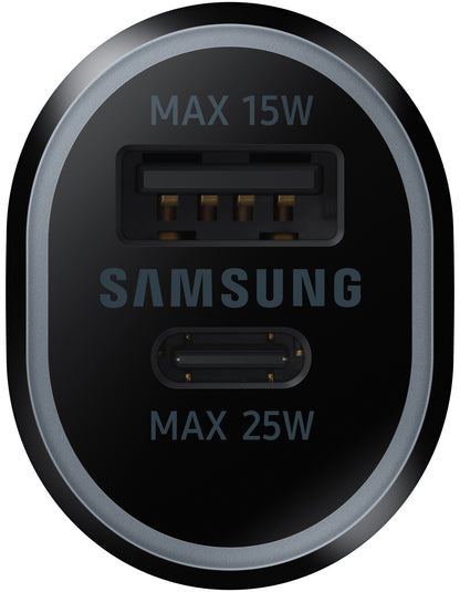 Carregador de isqueiro Samsung, 40W, 2A, 1 x USB-A - 1 x USB-C, preto EP-L4020NBEGEU