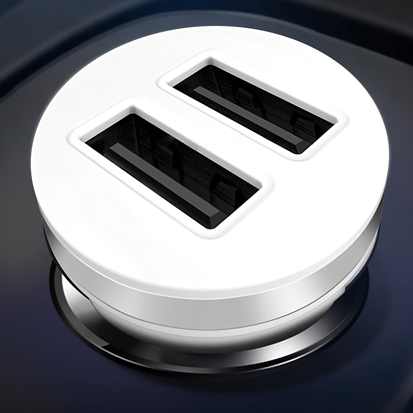 Carregador Auto XO Design CC-18, 10.5W, 2.1A, 2 x USB-A, Branco