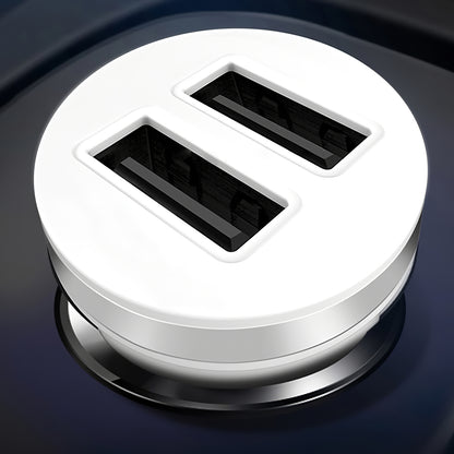 Carregador Auto XO Design CC-18, 10.5W, 2.1A, 2 x USB-A, Branco