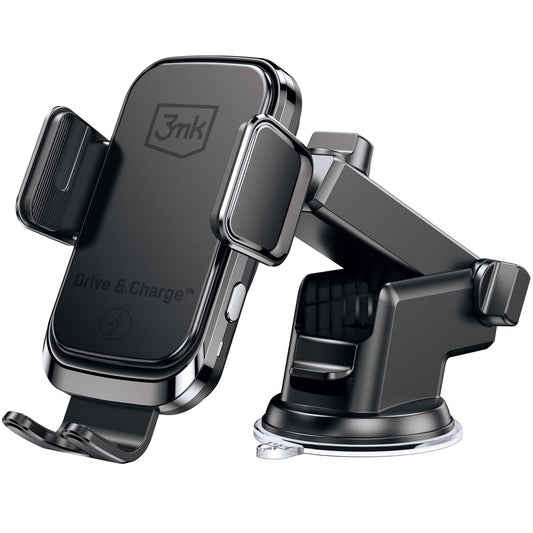 Carregador Auto Wireless 3MK Drive&Charge, 15W, 1.67A, Preto