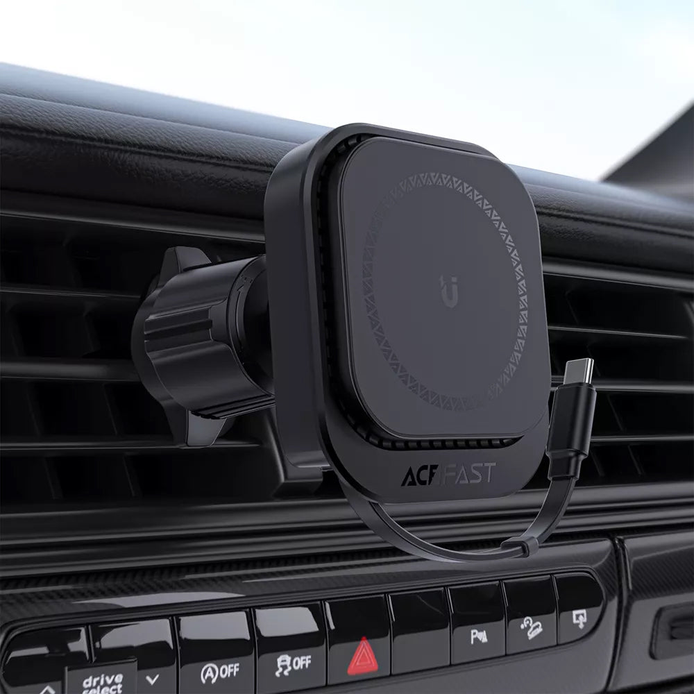 Carregador Auto Wireless Acefast D32, 15W, 1.67A, Preto