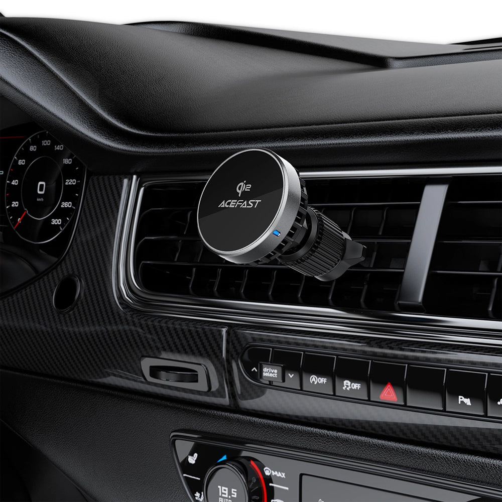 Carregador Auto Wireless Acefast D40, 15W, 1.67A, Cinzento