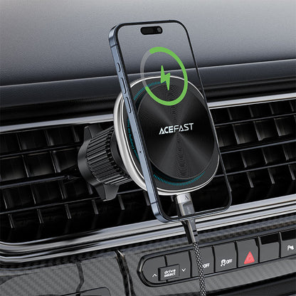 Carregador Auto Wireless Acefast D41, 15W, 1.67A, Prateado