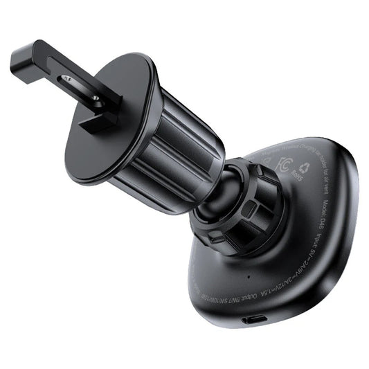 Carregador Auto Wireless Acefast D46, 15W, 1.67A, Preto