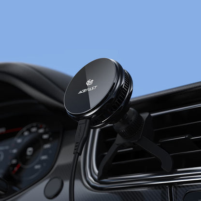 Carregador Automóvel Sem Fios Acefast D66, 25W, Preto