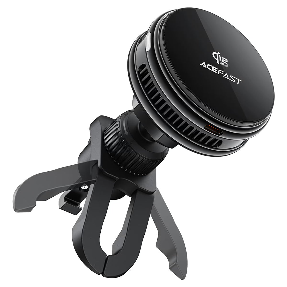 Carregador Automóvel Sem Fios Acefast D66, 25W, Preto