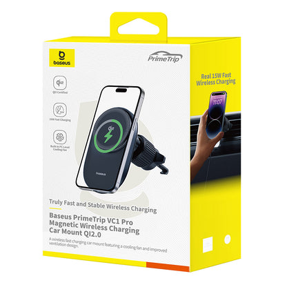 Carregador Auto Wireless Baseus PrimeTrip VC1 Pro, 15W, 1.67A, Preto C40141000111-00