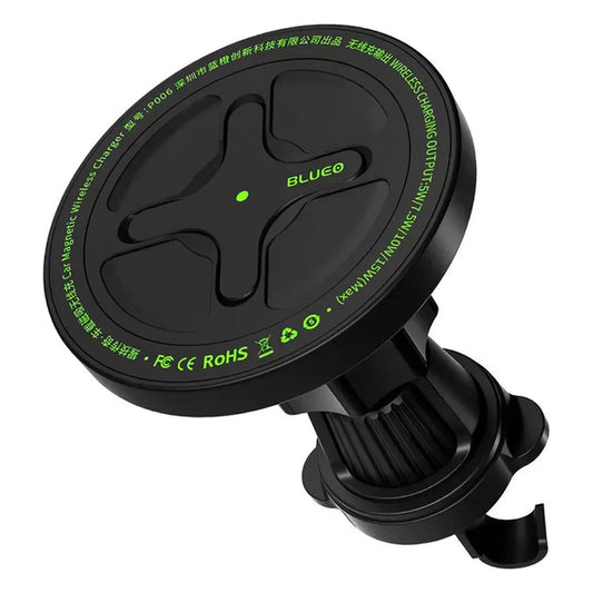 Carregador Auto Wireless Blueo Ape Legend, 15W, 1.67A, Preto