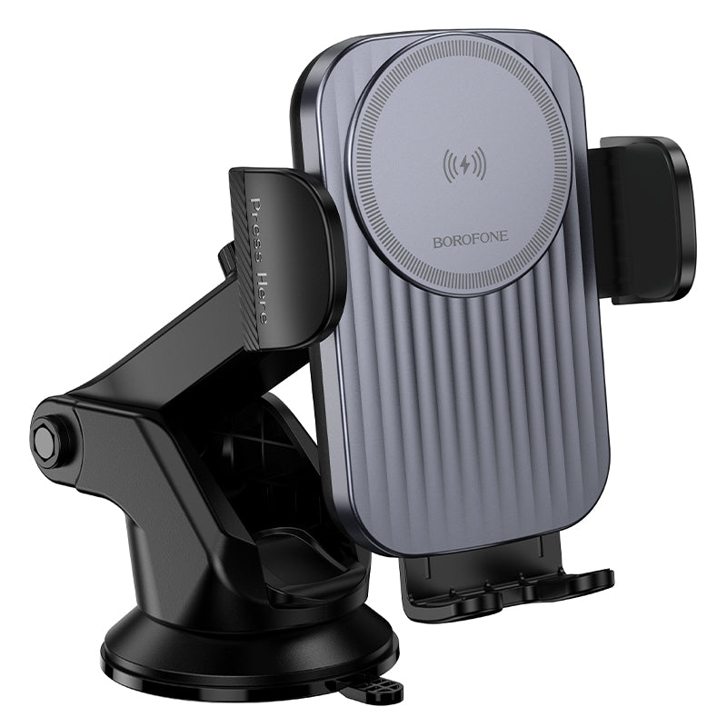 Carregador Auto Wireless Borofone BH222 Leading, 15W, 1.67A, Preto