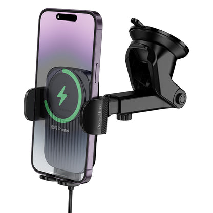 Carregador Auto Wireless Borofone BH222 Leading, 15W, 1.67A, Preto