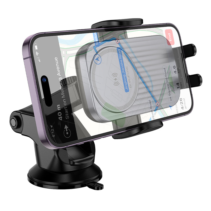 Carregador Auto Wireless Borofone BH222 Leading, 15W, 1.67A, Preto