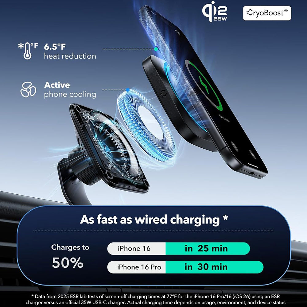 Carregador Auto Wireless ESR, 25W, Preto