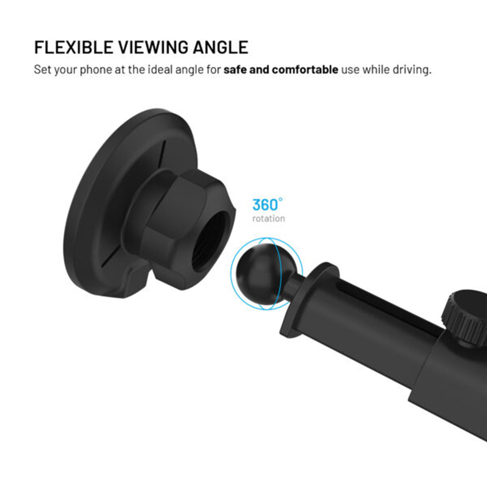Carregador Auto Wireless Fixed MagRound 2 XL, 15W, 1.67A, Preto