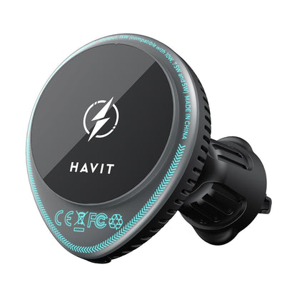 Carregador Auto Wireless HAVIT W3036, 15W, 1.67A, Preto