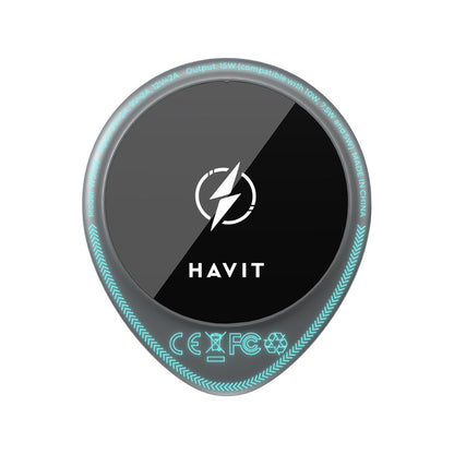 Carregador Auto Wireless HAVIT W3036, 15W, 1.67A, Preto